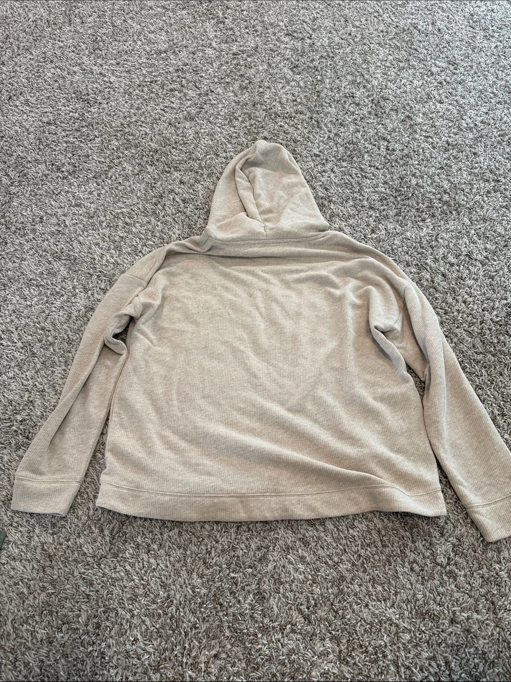Michael Kors Light Beige Hooded Pullover Sweater